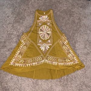 Free People racer back flowy shirt